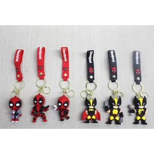 Deadpool Wolverine Silikon Anahtarlık