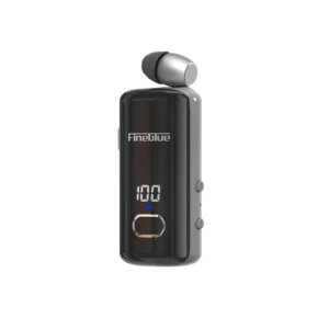 F580 Dijital Göstergeli Makaralı Titreşimli Bluetooth Kulaklık Siyah