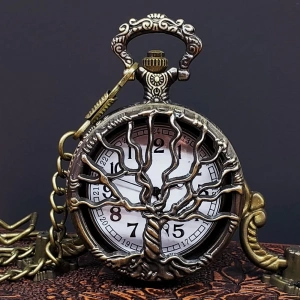 Hayat Ağaçı Tasarımlı Köstekli Saat