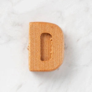 Hobi Baby Organik Ahşap Harf - D