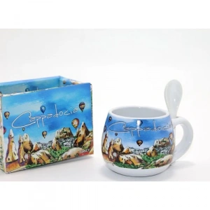 Kaşıklı Yöresel Kahve Fincanı Tekli Model 2