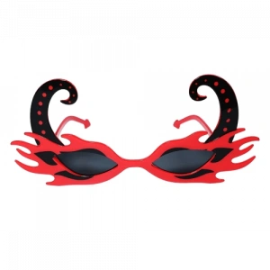 Kırmızı Alevli Parti Gözlüğü