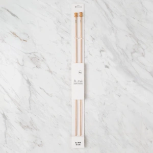 La Mia Whitewood 2.5 mm 36 cm Ahşap Örgü Şişi