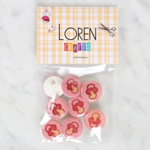 Loren Crafts 8li Emzik Düğme - 1007