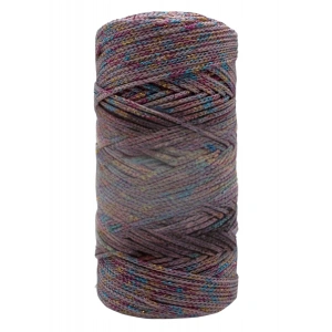 Makrome İpi 3mm Polyester Gri Simli