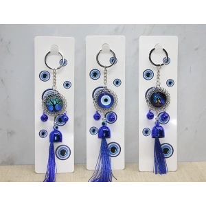 Metal Nazar Boncuğu Anahtarlık Alk3496