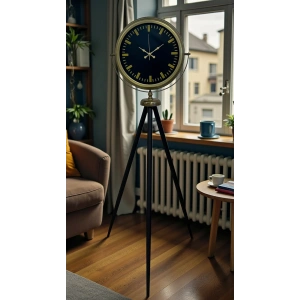 Nostalji Şık Tasarım Tripod Ayaklı Saat
