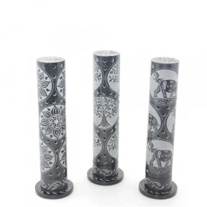 Obsidian Taşı İşlemeli Kule Tütsülük Model 2