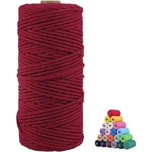 Pamuk Makrome 2 mm Bordo