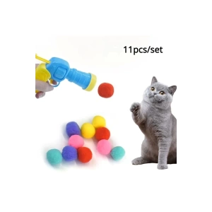 Peluş Top Atan İnteraktif Kedi Oyuncağı