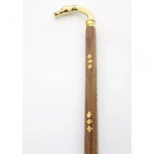 Pirinç At Büstü Baston Model 2