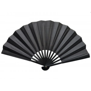 Plastik Kumaş Yelpaze 12li Siyah