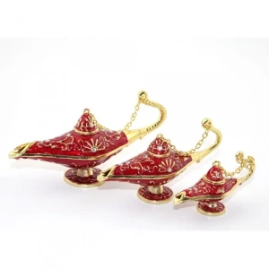 Swarovski Taşlı 3lü Alaaddin Lambası