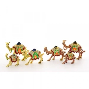 Swarovski Taşlı 3lü Deve Seti Model 1