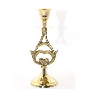 Tekli Pirinç Şamdan Model 6