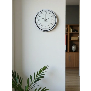 Zentime 36 Cm Beyaz Dekoratif Duvar Saati