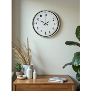 Zentime 36 Cm Krem Dekoratif Duvar Saati