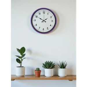 Zentime 36 Cm Mor Dekoratif Duvar Saati