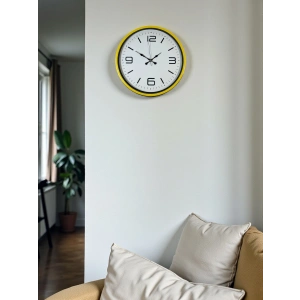 Zentime 36 Cm Sarı Dekoratif Duvar Saati