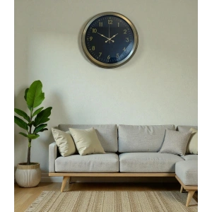 Zentime İhtişam Eskitme 40 Cm Metal Duvar Saati