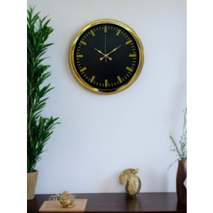 Zentime Zarif Klasik Stil 40 Cm Metal Gold Duvar Saati
