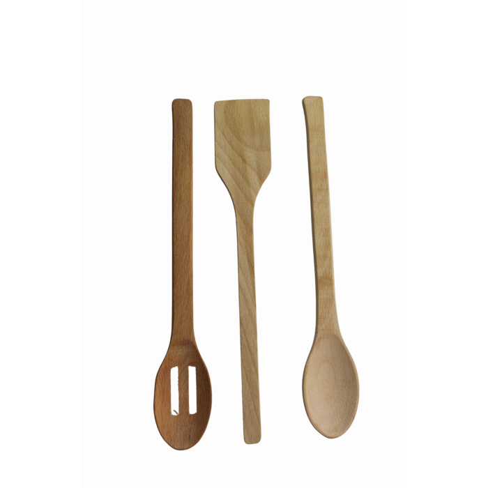 Ahşap 3lü Kaşık Seti
