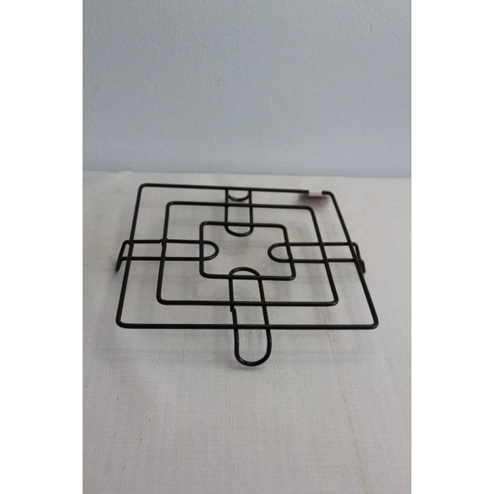 Balsa Ayaklı Metal Siyah Kare Nihale