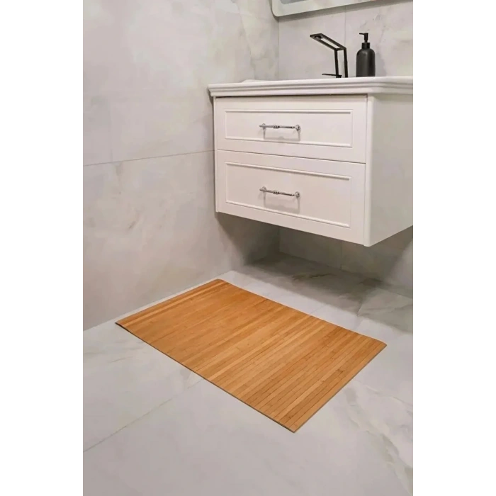Bambu Banyo Matı Kaydırmaz Çok Amaçlı Mat 70x45 cm
