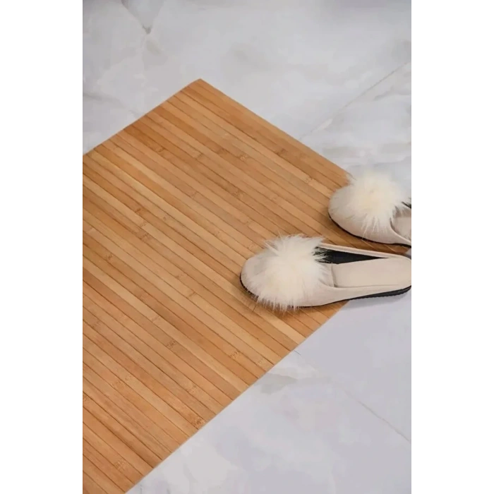 Bambu Banyo Matı Kaydırmaz Çok Amaçlı Mat 70x45 cm