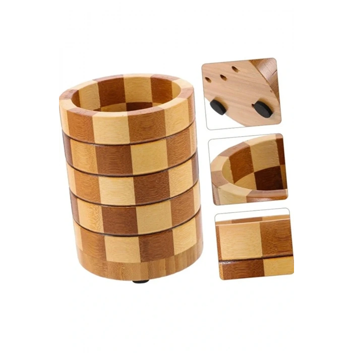 Bambu Kaşıklık, Dekoratif Tezgah Üstü Dik Kaşıklık, Bambu Mutfak Düzenleyici