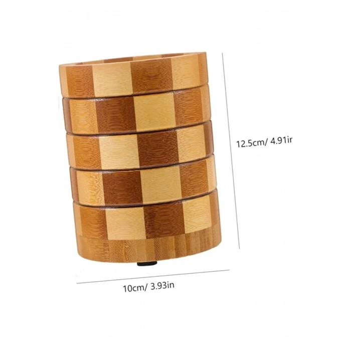 Bambu Kaşıklık, Dekoratif Tezgah Üstü Dik Kaşıklık, Bambu Mutfak Düzenleyici