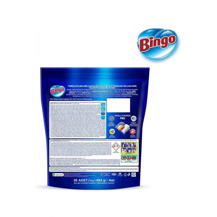 Bingo Akıllı Kapsül Pro Bulaşık Makinesi Deterjanı 50 Adet