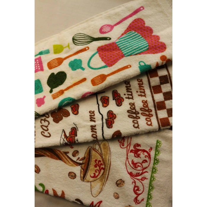 Durul 30X50 Baskılı 3Lü Havlu