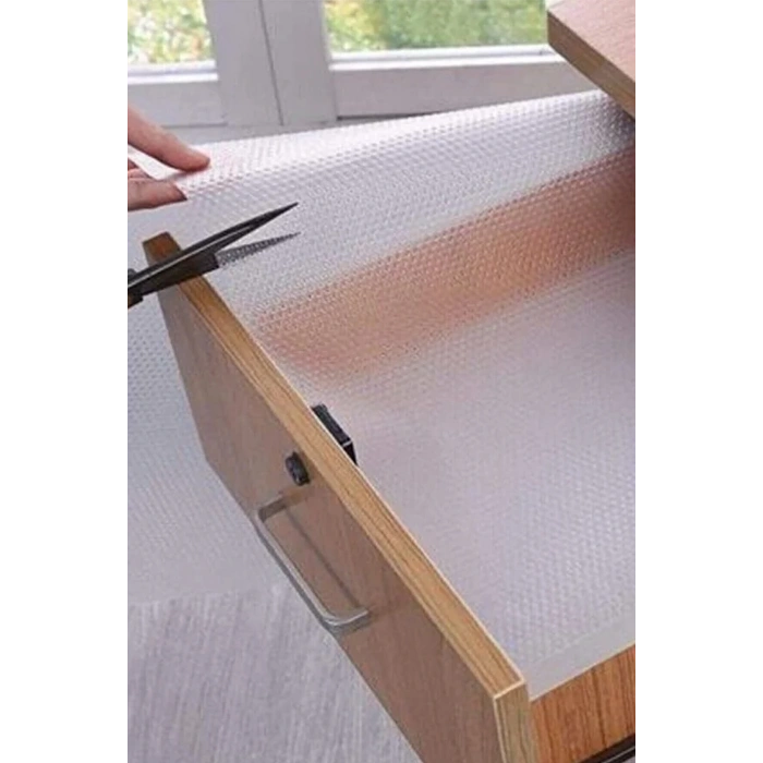 Eva Şeffaf Kaydırmaz Raf Dolap Ve Çekmece Örtüsü 45 Cm x 5 M