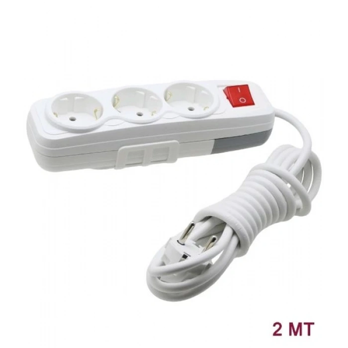 Far 3lü Anahtarlı Grup Priz 2 Metre