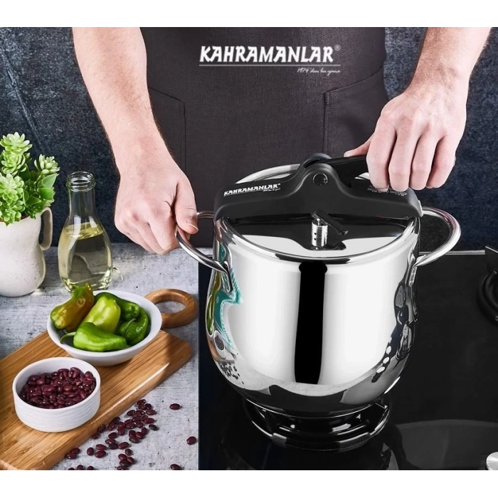 Kahramanlar 9 Litre Platin Klasik Düdüklü Tencere 2133-S