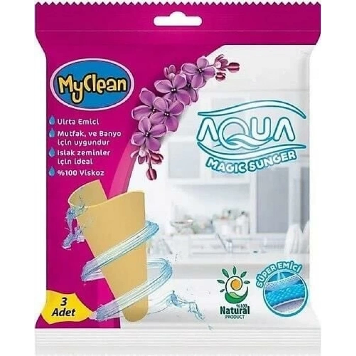 Myclean Aqua Magic Sünger 3lü