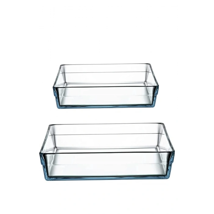Paşabahçe 159129 Borcam Premium Kare Tepsi 2li Set
