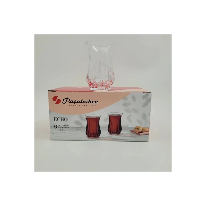 Paşabahçe 420181 Echo Kesme Çay Bardak 6lı