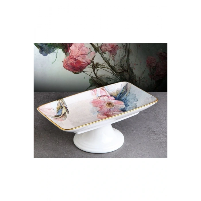 Pink Ayaklı Çikolata Tabağı