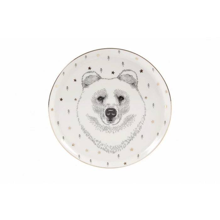 Porland Forest 4 Kişilik Pasta Takımı 20cm