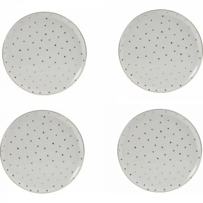 Porland Forest Yaldızlı Servis Tabağı 28cm 4lü