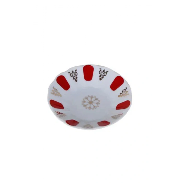 Porland Kırmızı Yaldız Çay Tabağı 11cm 6 adet