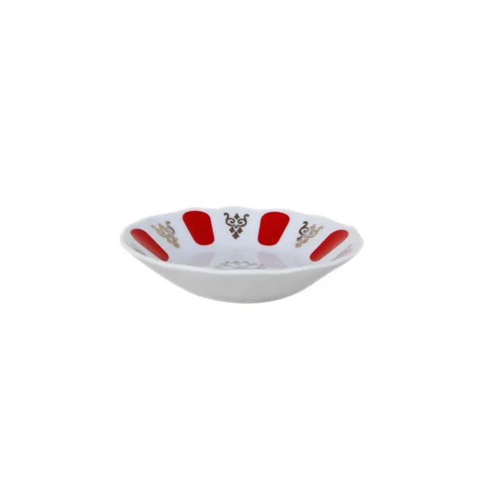 Porland Kırmızı Yaldız Çay Tabağı 11cm 6 adet