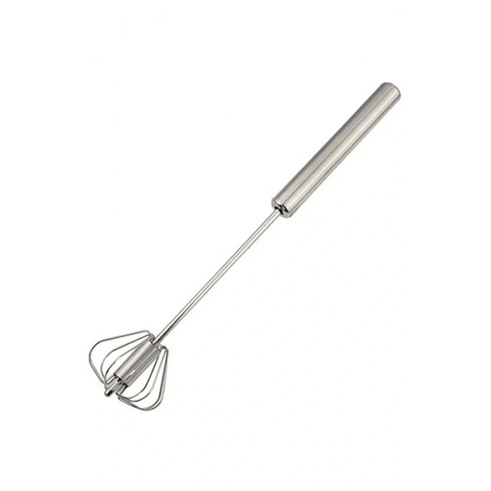 Pratik Paslanmaz Çelik Basmalı Otomatik Çırpıcı Metal Çırpıcı 1 Adet Uzunluk 30cm