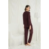 Will Like Uzun Kollu Boydan Düğmeli V Yaka Pijama Takımı