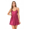 Will Like Bordo Kısa Saten Gecelik