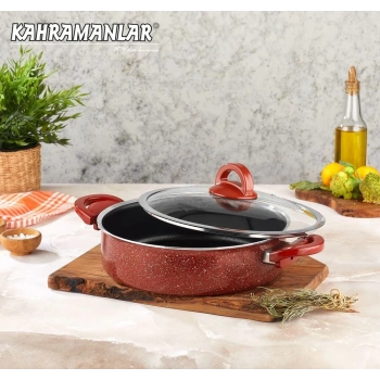Kahramanlar Kiremit Basık Tencere 26cm