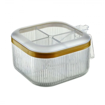 Tuffex Kristal Bölmeli Baharatlık Kaşıklı