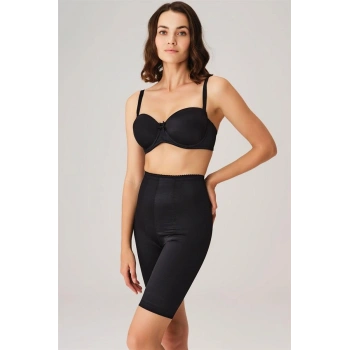 Will Like Toparlayıcı Bel ve Bacak İnceltici Dikişli Uzun Paçalı Orta Bel Sıkı Şort Korse